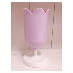 Cute Tulip Pen Holder Heart Shaped Storage Bucket