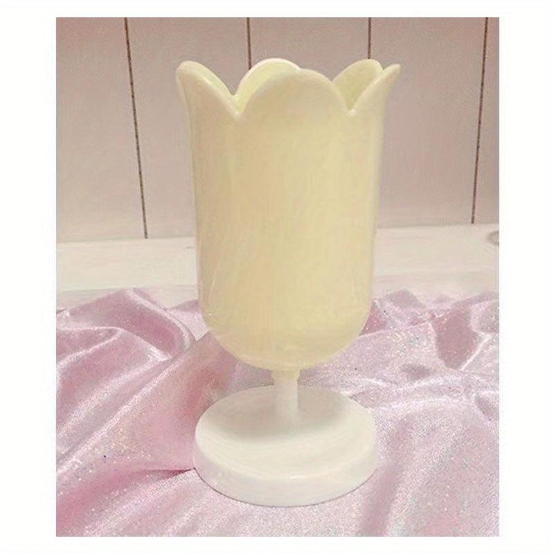 Cute Tulip Pen Holder Heart Shaped Storage Bucket