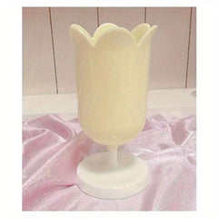 Cute Tulip Pen Holder Heart Shaped Storage Bucket