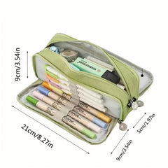 Large Capacity Pencil Case for Students, Multifunctional