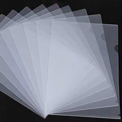 30pcs A4 Document Protection Bags Flat Folder Top & Side Open