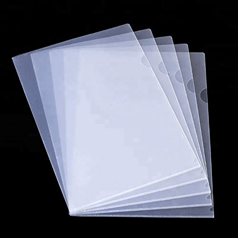 30pcs A4 Document Protection Bags Flat Folder Top & Side Open