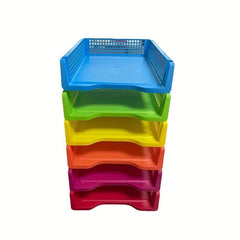 Colorful Narrow Mouth Document Storage Basket