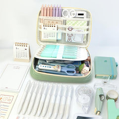 Large Capacity Pencil Case Handheld Stationery Bag for Office School
