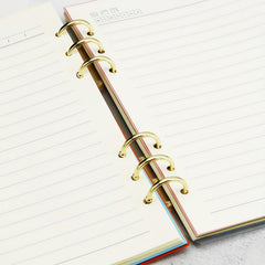Golden 3 Rings Loose Leaf Notebook Ring Binder Kit