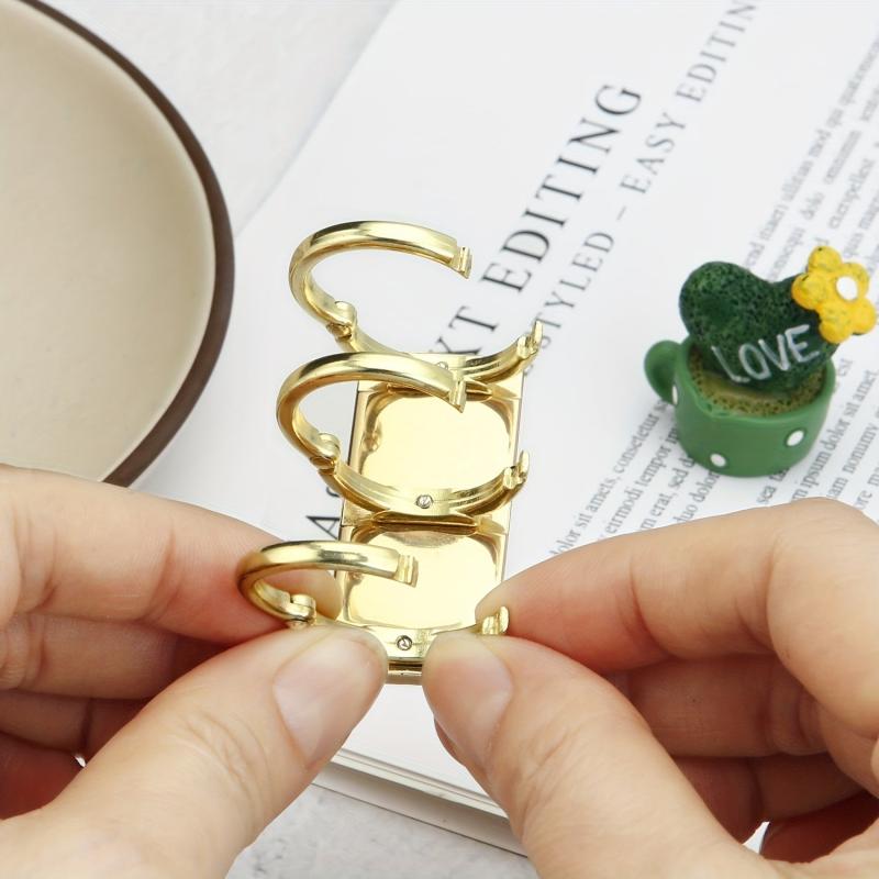 Golden 3 Rings Loose Leaf Notebook Ring Binder Kit
