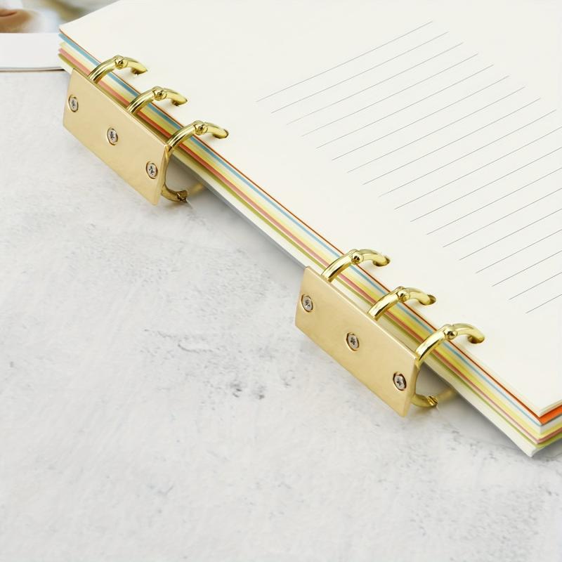 Golden 3 Rings Loose Leaf Notebook Ring Binder Kit
