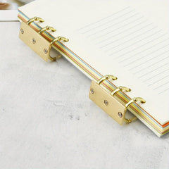 Golden 3 Rings Loose Leaf Notebook Ring Binder Kit