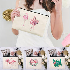 10pcs Blank Canvas Zipper Pouches DIY Crafts & Cosmetic Bag