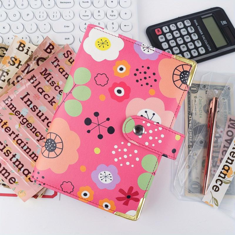 Leather Journal & Budget Planner A6 Binder Loose Leaf Ring Binder Cash Dairy Not
