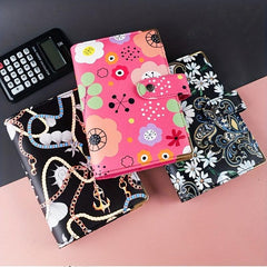Leather Journal & Budget Planner A6 Binder Loose Leaf Ring Binder Cash Dairy Not