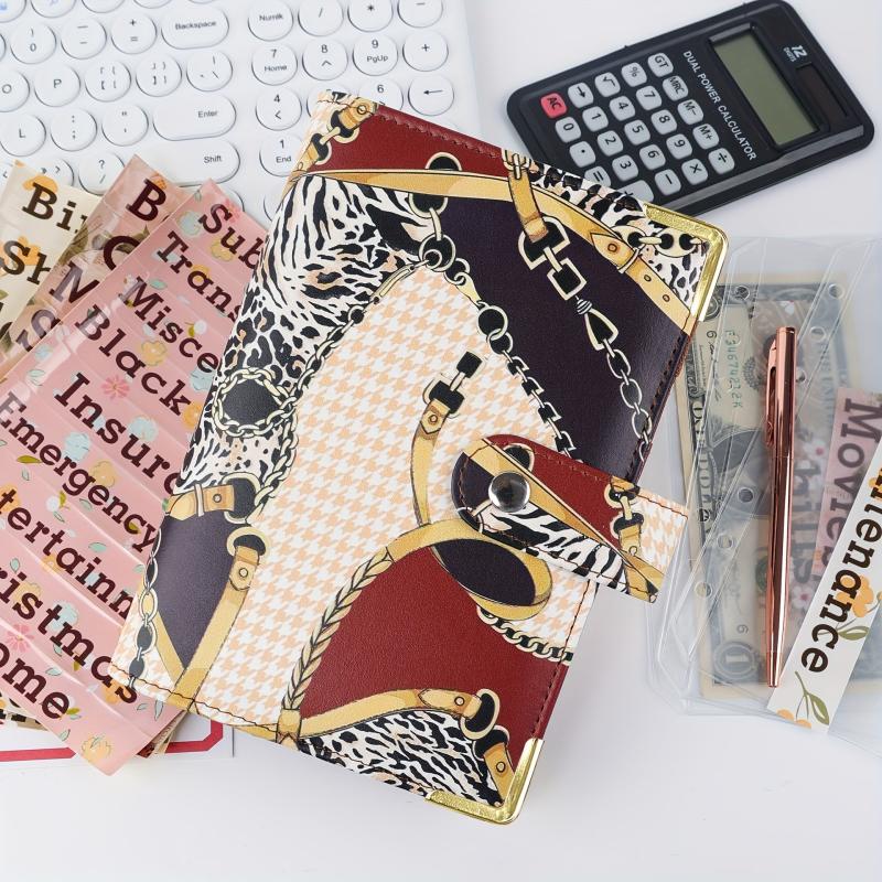 Leather Journal & Budget Planner A6 Binder Loose Leaf Ring Binder Cash Dairy Not