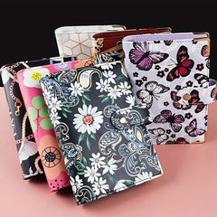 Leather Journal & Budget Planner A6 Binder Loose Leaf Ring Binder Cash Dairy Not