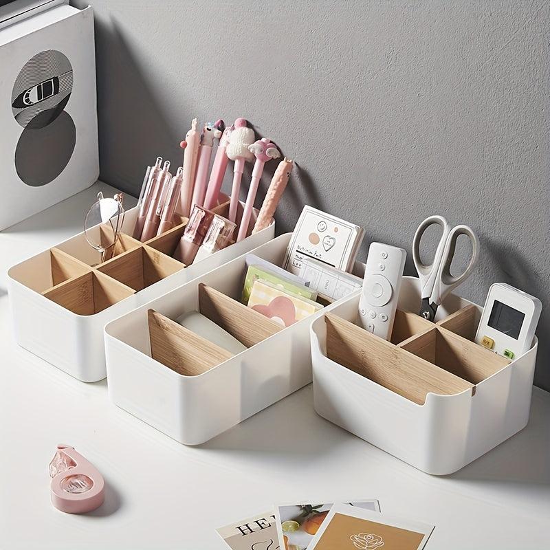 Desk Organizer Pen & Pencil Holder Desktop Caddy With 8 Compartments