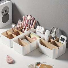 Desk Organizer Pen & Pencil Holder Desktop Caddy With 8 Compartments
