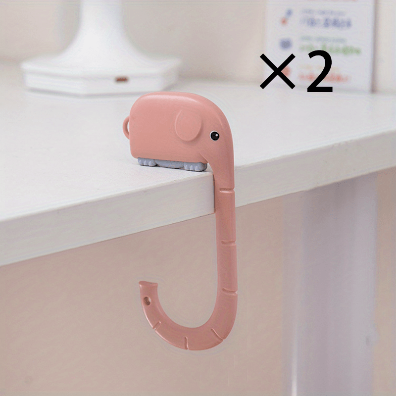 MOHAMM 2pcs Hanging Desk Hook For Student Schoolbag Punch Organizer