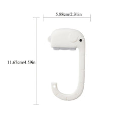 MOHAMM 2pcs Hanging Desk Hook For Student Schoolbag Punch Organizer