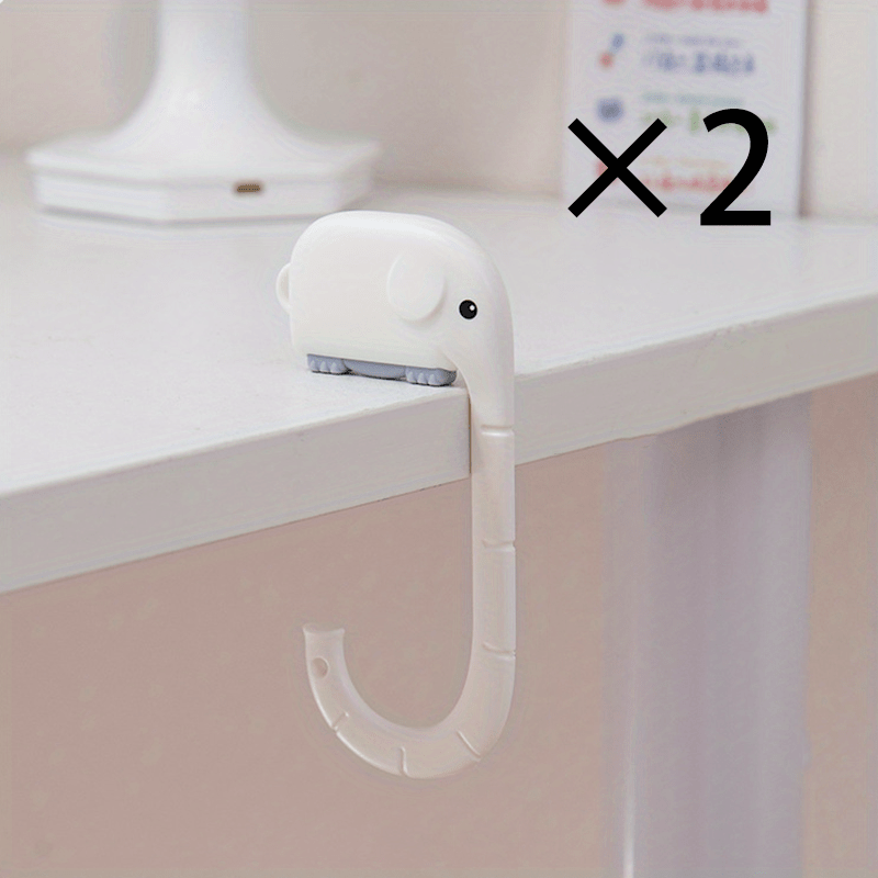 MOHAMM 2pcs Hanging Desk Hook For Student Schoolbag Punch Organizer