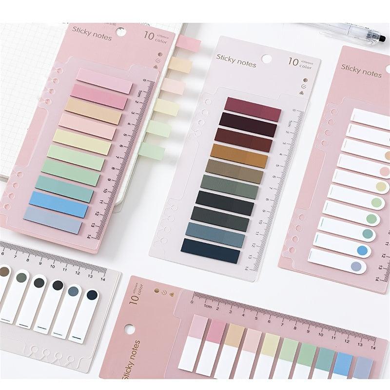 200pcs Morandi Index Sticky Notes Scheduler Paper Stickers