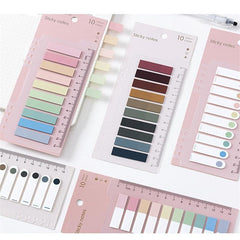 200pcs Morandi Index Sticky Notes Scheduler Paper Stickers