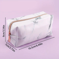 Marble Texture Student Pen Case Large Capacity Pencil Case