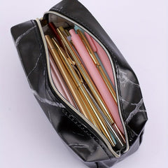 Marble Texture Student Pen Case Large Capacity Pencil Case