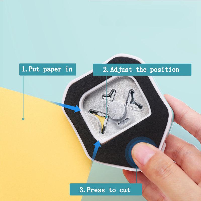 Portable Hole Puncher 3in1 Corner Cutter