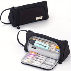 Triangle Window Pencil Case Large Capacity Pen Stationery Box For Students