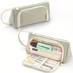 Triangle Window Pencil Case Large Capacity Pen Stationery Box For Students