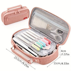 Large Capacity Pencil Case School Supplies Office Desk Storage Bag Students Pen