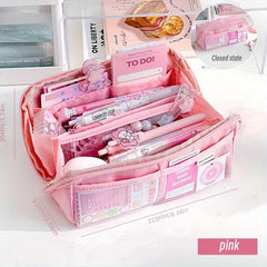 Large Capacity Stationery Bag for Office School Youth Men Women