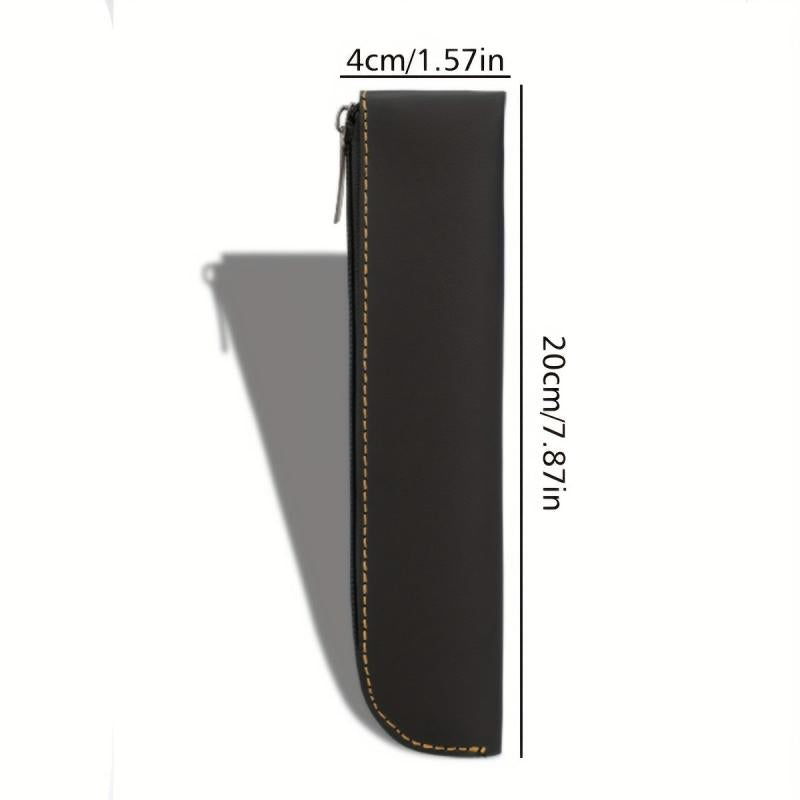 Leather Pencil Case Stationery Storage Bag For Students