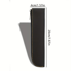 Leather Pencil Case Stationery Storage Bag For Students