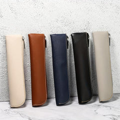Leather Pencil Case Stationery Storage Bag For Students