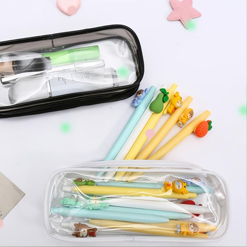 Clear PVC Zipper Pencil Bag for Toiletries & Makeup