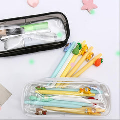 Clear PVC Zipper Pencil Bag for Toiletries & Makeup