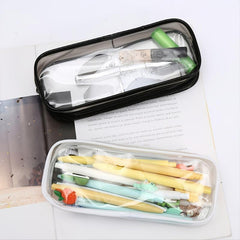 Clear PVC Zipper Pencil Bag for Toiletries & Makeup