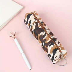 Camo Pencil Case Student Stationery Organizer