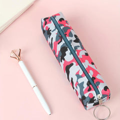 Camo Pencil Case Student Stationery Organizer
