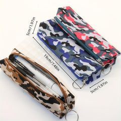 Camo Pencil Case Student Stationery Organizer