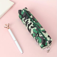 Camo Pencil Case Student Stationery Organizer