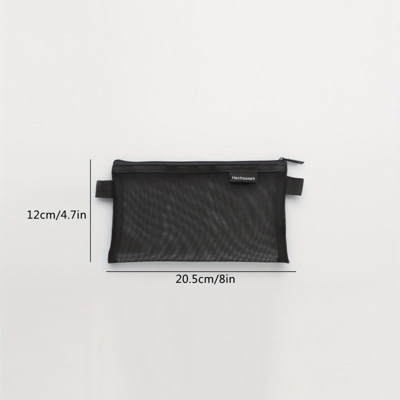 Transparent Mesh Pencil Case Exam Special Portable Pencil Case