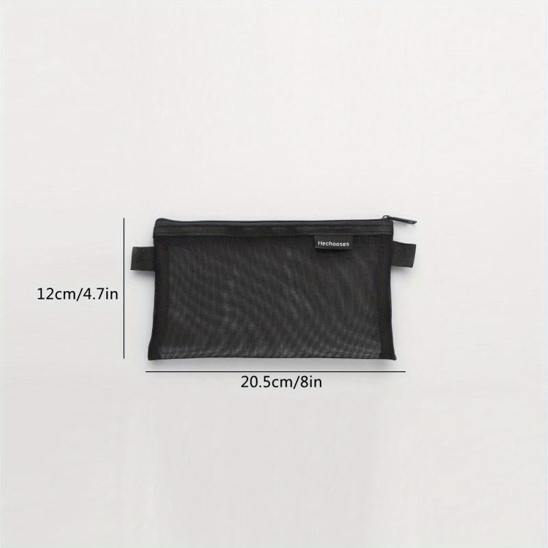 Transparent Mesh Pencil Case Exam Special Portable Pencil Case