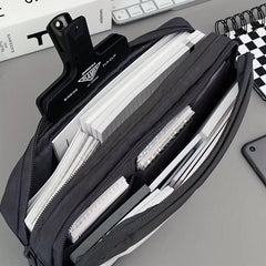 Frosted Transparent Pencil Case Double Layer Large Capacity Stationery Box