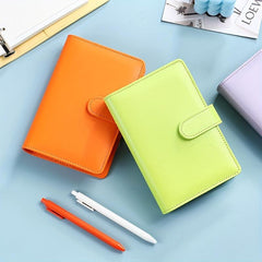 A6 PU Leather Budget Binder Notebook Cash Envelopes System