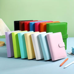 A6 PU Leather Budget Binder Notebook Cash Envelopes System