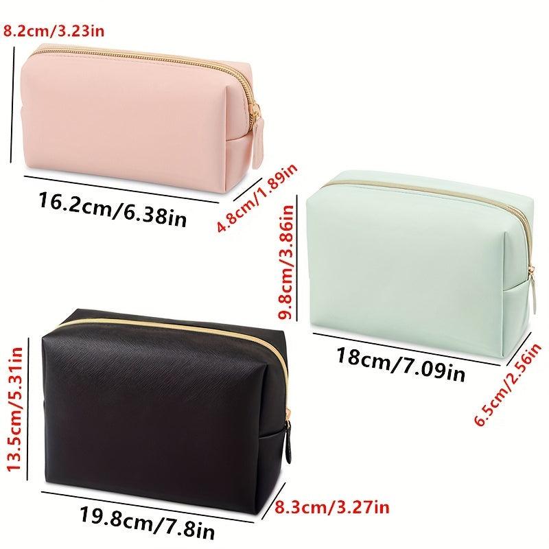 Large Capacity Pencil Bag School Stationery Storage Bag Solid Student Pencil Bag