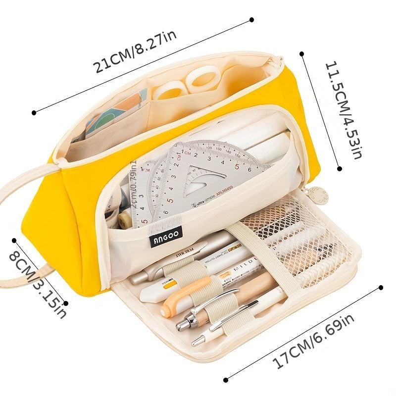 Large Capacity Pencil Case Students Stationery Pen Storage