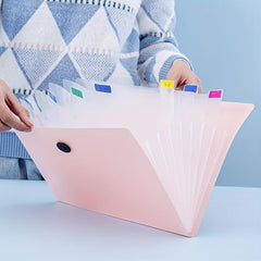 Morandi A4 File Folder Organ Bag Student Test Paper Bag