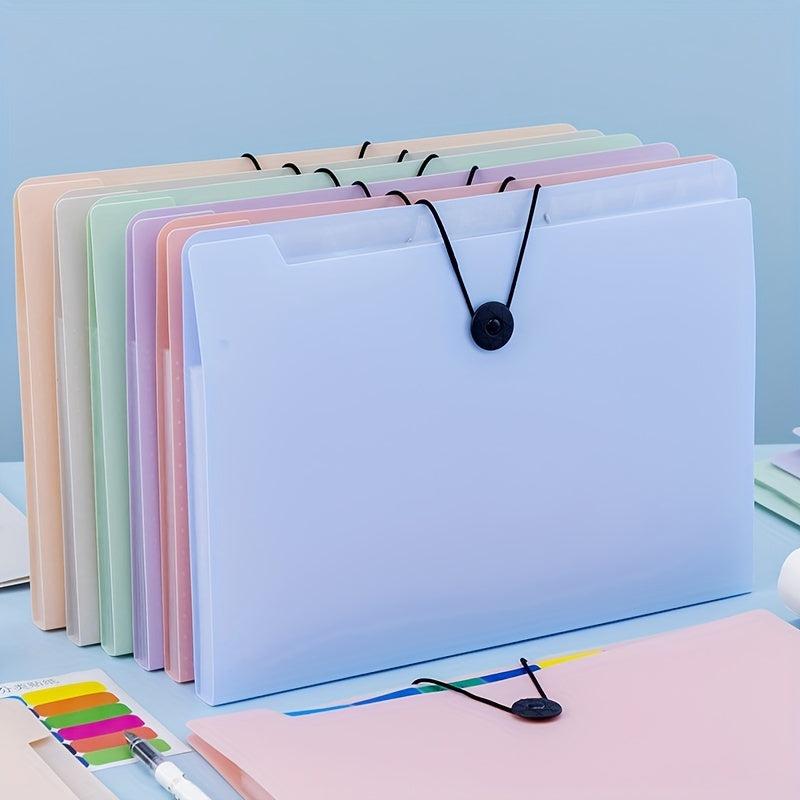 Morandi A4 File Folder Organ Bag Student Test Paper Bag